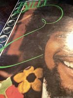 Front cover close-up of Billy Preston's face on the vinyl record album titled 'The Best of Billy Preston'.