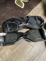 Hoverboard and carrying bag overview