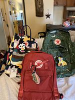 All three Fjällräven Kånken backpacks front view