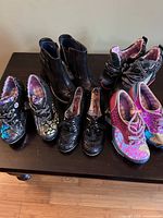 All eight pairs arranged on table