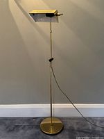 Full view of lamp front, installed and powered on