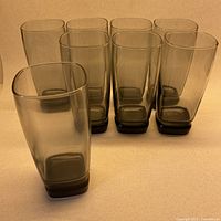 All eight tumblers front view