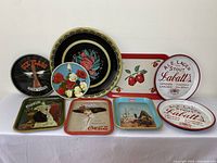 All eight trays arranged in two rows to show full lot