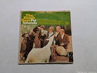 Front cover of The Beach Boys Pet Sounds vinyl LP showing band members and goats with original Capitol Records branding.