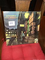 Front cover of the David Bowie Ziggy Stardust album showing the iconic street corner image and RCA Victor logo