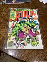 Front cover of The Incredible Hulk comic book issue #200 showing Hulk in green with purple pants and surrounding faces of various characters.