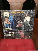 Front cover of The Who 'Who Are You' vinyl album showing band members and title