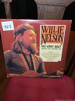 Front cover of the vinyl album showing Willie Nelson with guitar and album title.