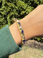 Bracelet worn on wrist outdoors