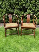 Front view of both chairs showing overall design