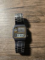 front view showing analog top and digital bottom displays