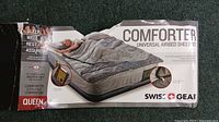 Retail packaging of Swiss Gear Comforter Universal Airbed Sheet Set