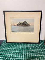 Full view of framed lithograph