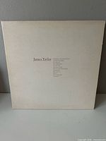 Back of gatefold sleeve showing James Taylor track list