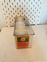 Box of Pokémon cards front view