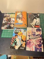 Front covers of all five books