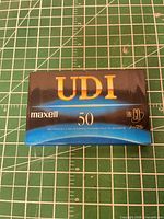 Front view of sealed Maxell UDI 50 cassette