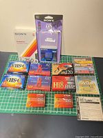 Overview of all sealed blank media packages