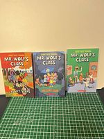 Front covers of three Mr. Wolf's Class paperbacks