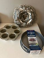 overview of three Nordic Ware pans