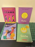 Front covers of Smile, Guts, Drama, Ghosts