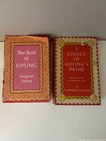 Front covers of both Kipling hardcovers