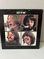 Front cover of Let It Be LP showing portraits