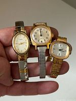 All three Timex ladies watches front view