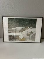 Front view of framed print showing artwork and frame