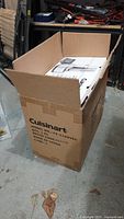 Shipping box with Cuisinart model FP-11S marking