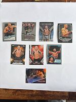 Full lot of eight Georges St-Pierre cards in sleeves