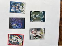 All six Josh Allen Panini cards laid out to show fronts