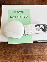 Front view showing Reacher sunrise lamp and boxed Odokee clock on table