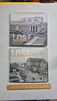 Front covers of the two books showing historical city images for New York and Washington D.C.