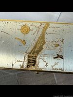 Exterior showing etched map and landmarks