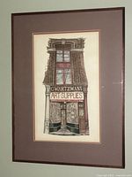 Frontal view of the framed print showing the entire artwork and frame.