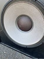 Front-mounted gray paper cone driver with dust cap