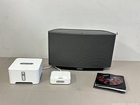 Overview of speaker, Connect, dock and software CDs