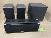 Front view of entire four-speaker set