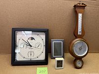 All four weather instruments displayed together for size and condition reference