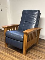 Three-quarter front left view showing overall chair design