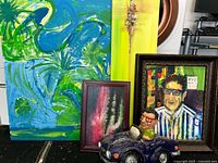 Wide view showing all six pieces together for scale and grouping