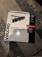 Front of Velcro Extreme Outdoor Strap box showing length, width, brand, and load capacity