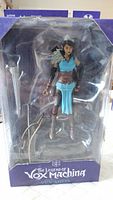 Front view of new in box Vex'Ahlia figure showing detailed character design and packaged accessories.