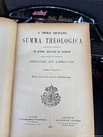 Photo showing the title page of volume six, printed in 1895 in Turin and London.