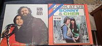 Front covers of Kris Kristofferson & Rita Coolidge Full Moon and Sonny & Cher Look At Us LPs