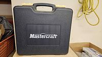 Front view of closed Mastercraft branded carrying case