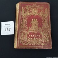 Front cover of Gem of the Season book showing ornate gilt design