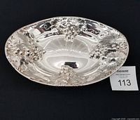 Full view of Birks silver plated bread tray