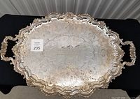 Full view of tray front with handles showing overall design and size